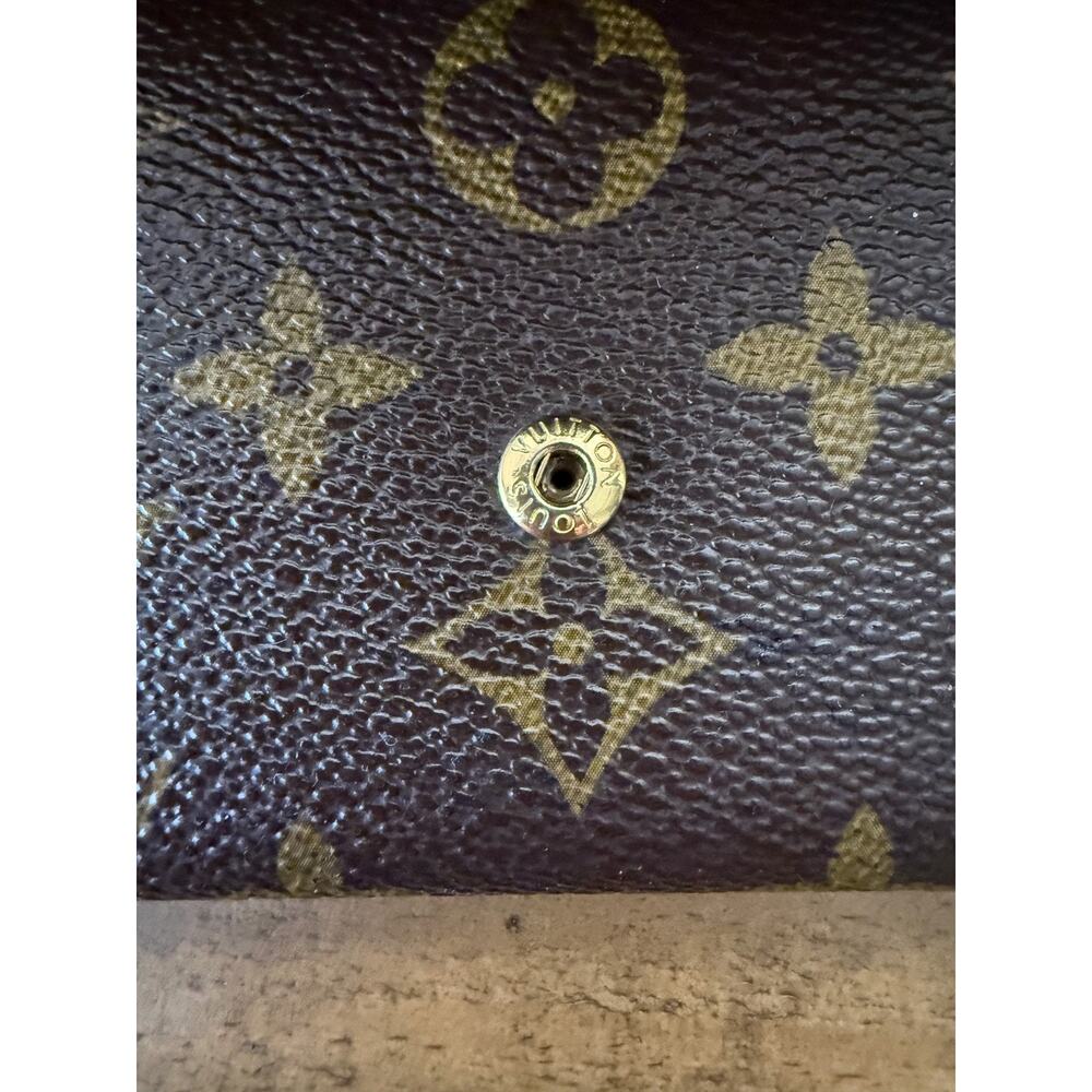 Louis Vuitton Josephine Wallet Brown Monogram Canvas Green France W/Box & COA - Picture 7 of 11